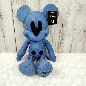 Disney and American Eagle Denim Mickey Mouse Plush Doll Blue